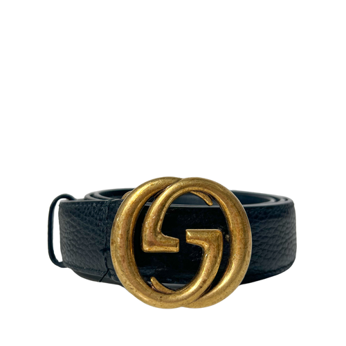 Textured Calfskin Double G 30mm Belt 100/40