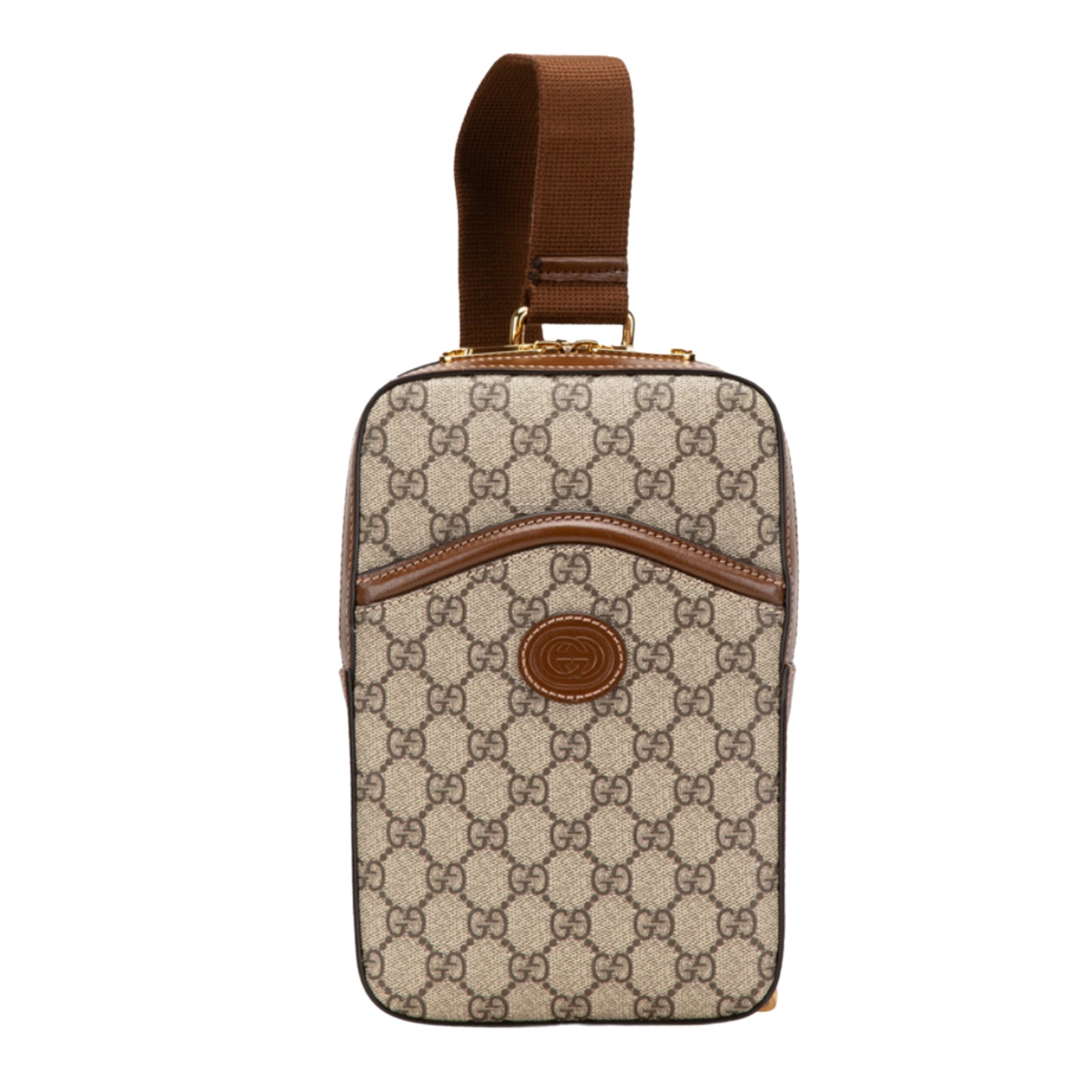 Interlocking GG Supreme PVC Shoulder Bag