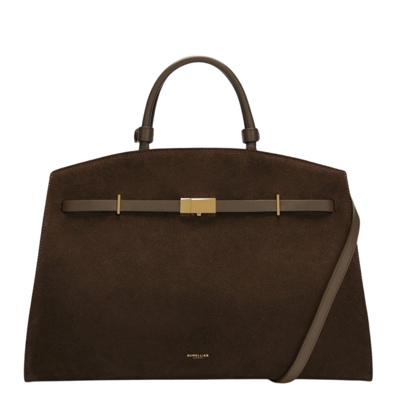 The Hudson Mocha Suede Tote Bag