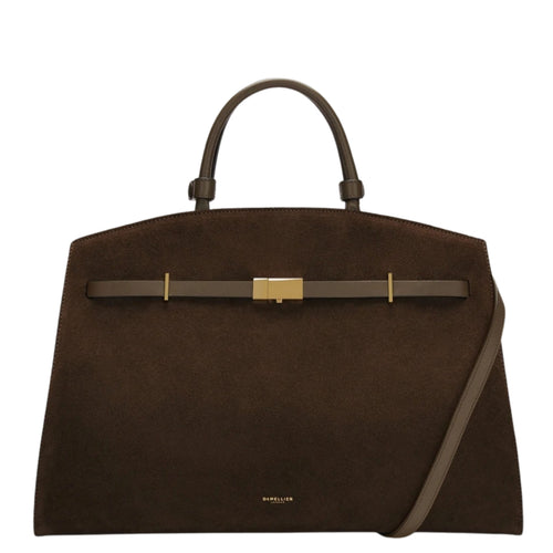 The Hudson Mocha Suede Tote Bag
