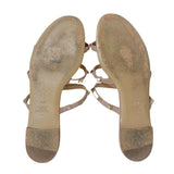 Rockstud Accents Leather Slides 38.5