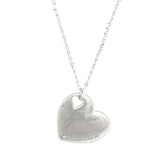 Repurposed Tiffany Heart Pendant Necklace
