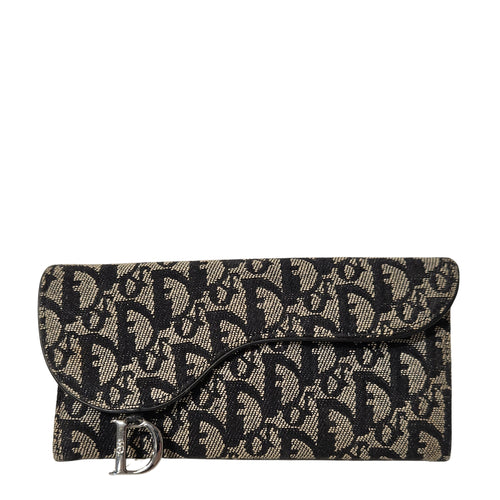 Canvas Saddle Long Wallet
