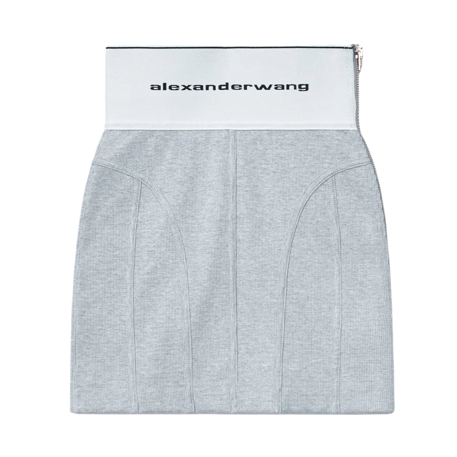 Gray Logo Elastic Skirt