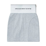 Gray Logo Elastic Skirt