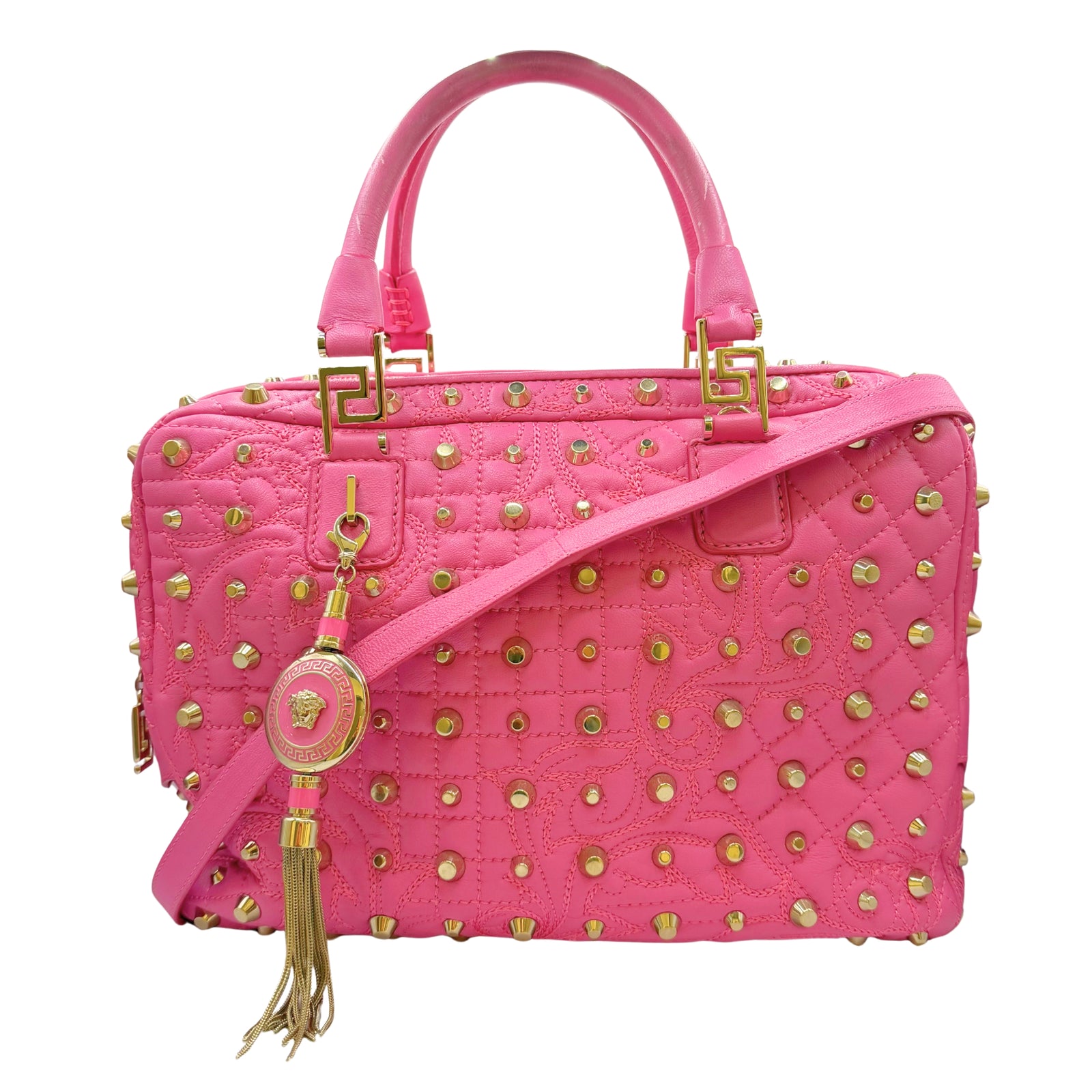 Barocco Quilted Nappa Vanitas Demetra Pink