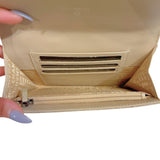 Vintage Beige Quilted Wallet
