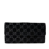 GG Pattern Suede Wallet