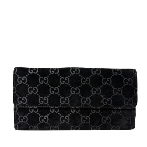 GG Canvas Zip Around Wallet