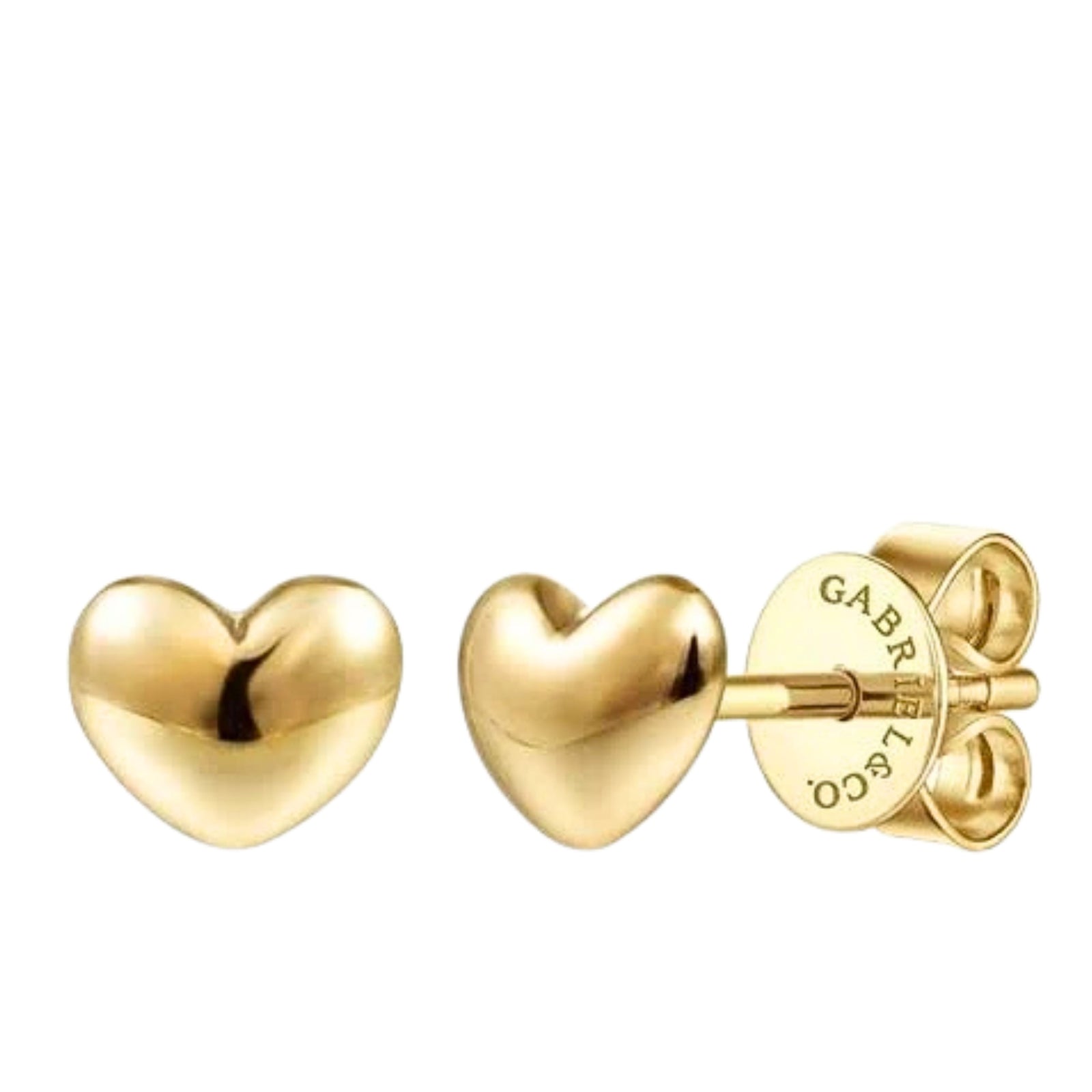 14K Heart Earrings