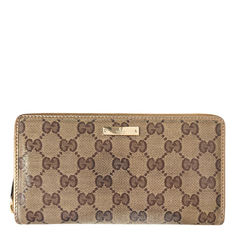 GG Continental Long Wallet in Brown