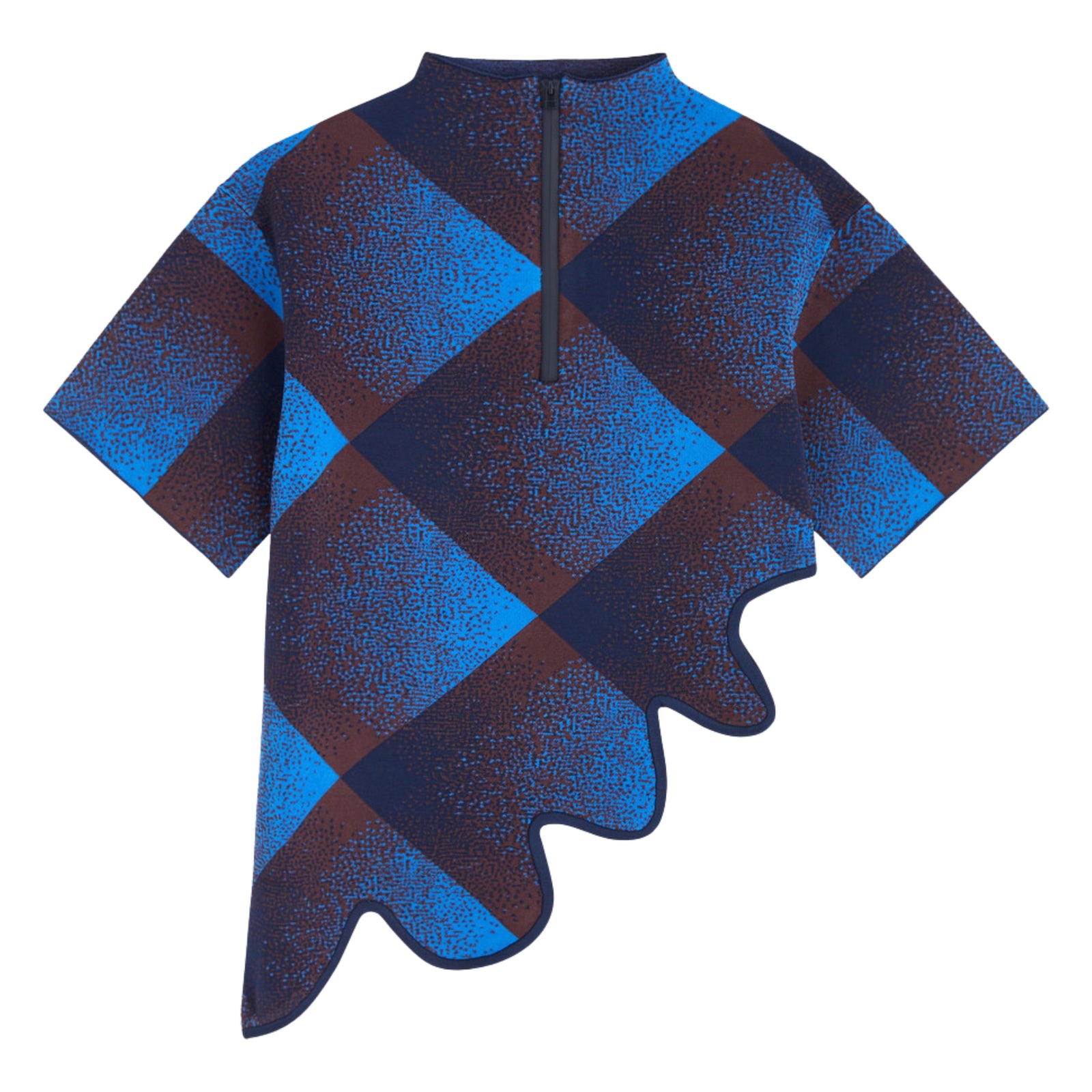 Margot Plaid Wavy in Electric Blue