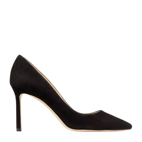 Romy 85 Pointed Pumps in Black Suede 41.5