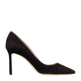 Romy 85 Pointed Pumps in Black Suede 41.5
