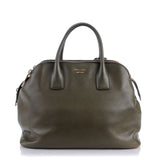 Saffiano Cuir Top Handle Dome Tote Militare