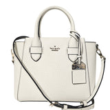 Carter Street White Pebbled Satchel