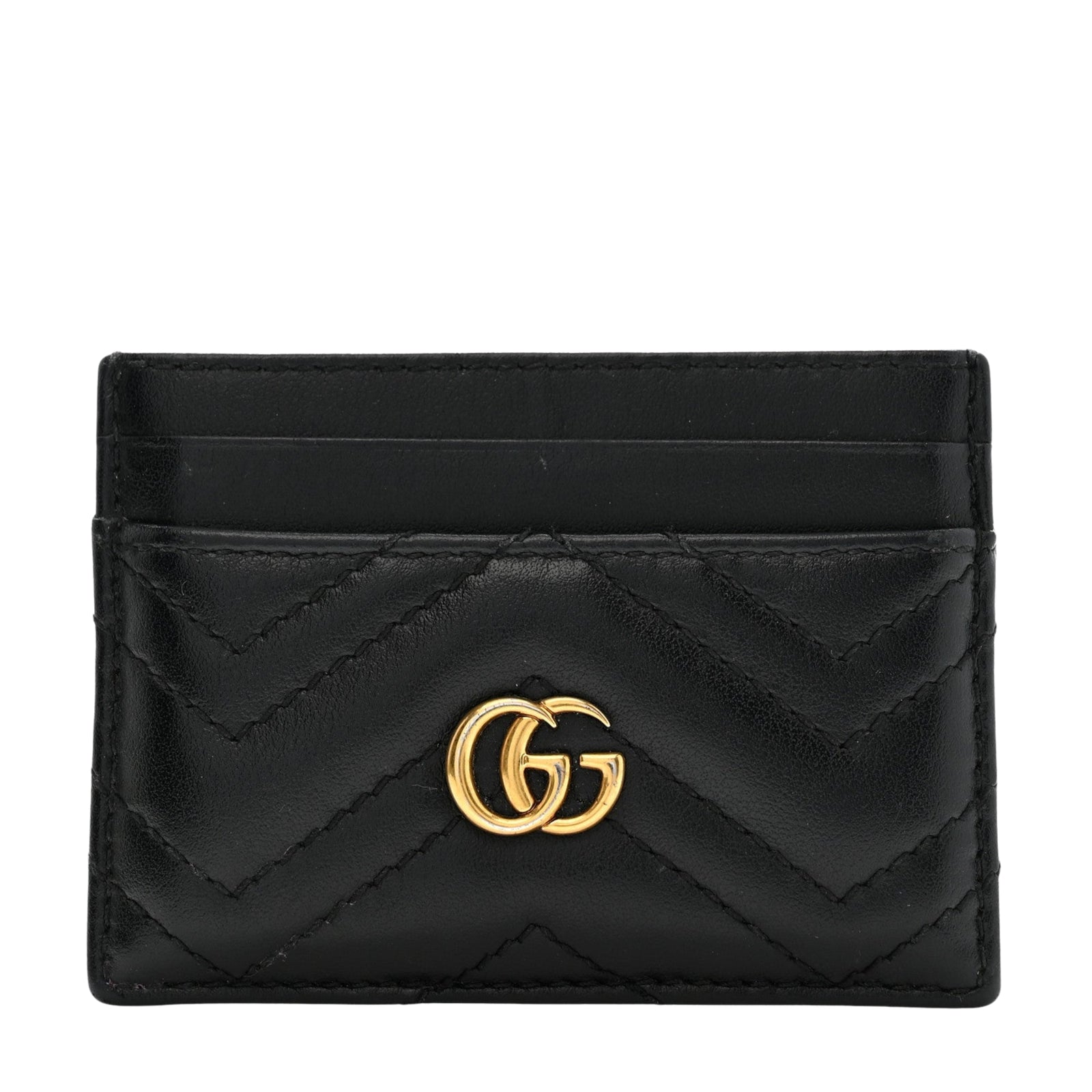 GG Marmont Card Holder in Black