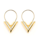 V Hoop Earrings