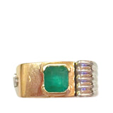 14k White & Yellow Gold Band