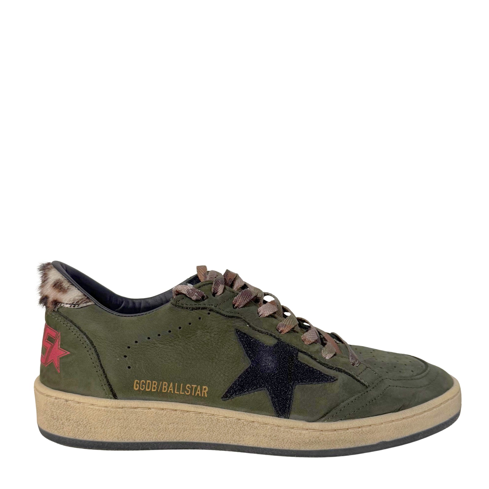 Ball Star Sneakers in Army Green 38