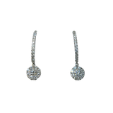 White Gold Diamond Drop Earrings