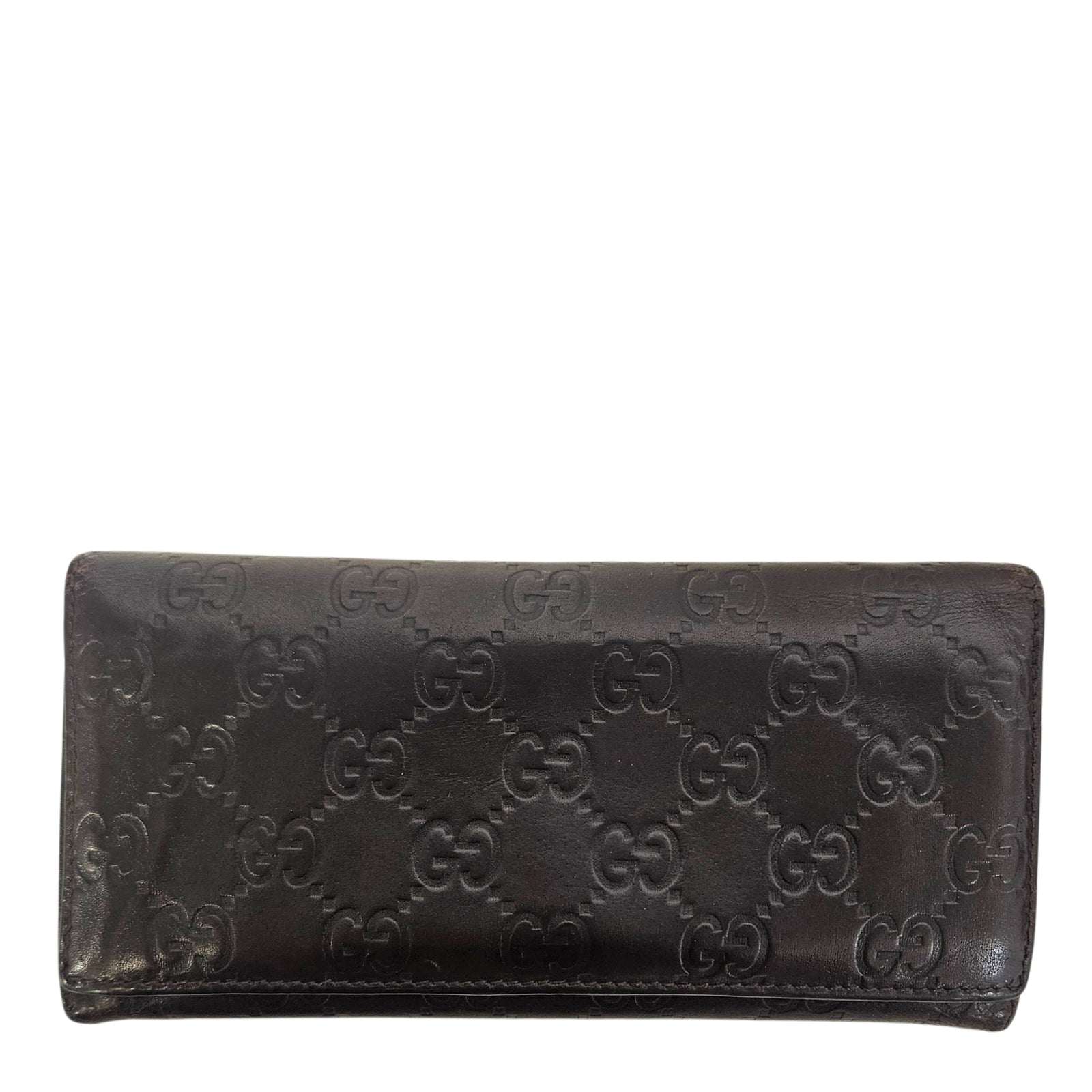 GG Continental Long Wallet in Brown