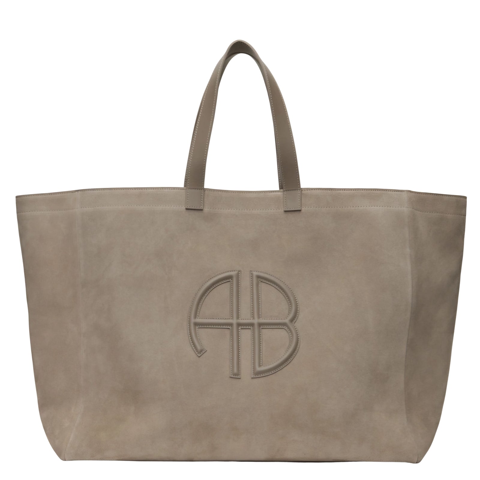 XL Rio Suede Tote in Taupe