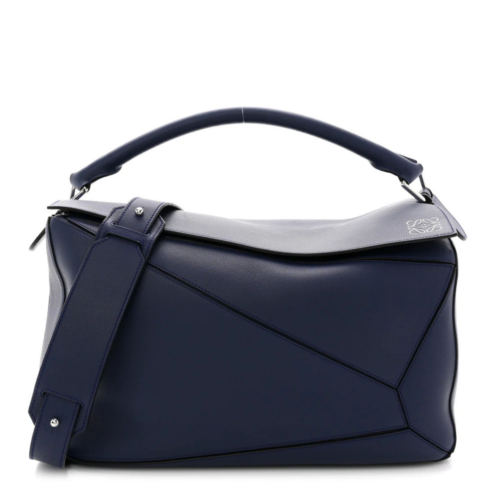 Calfskin Puzzle Bag Navy