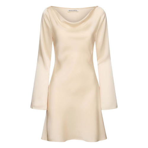 Almond Pike Satin Dress