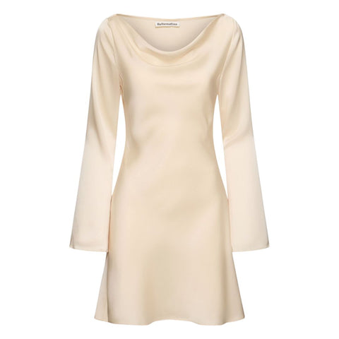 Pryce Striped Silk-Blend Shirtdress