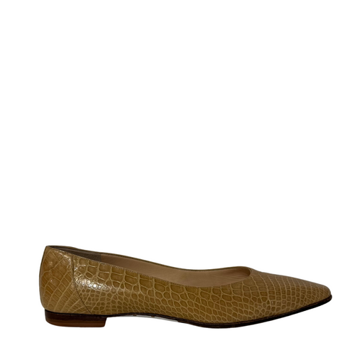 Yellow Point Toe Flats 7