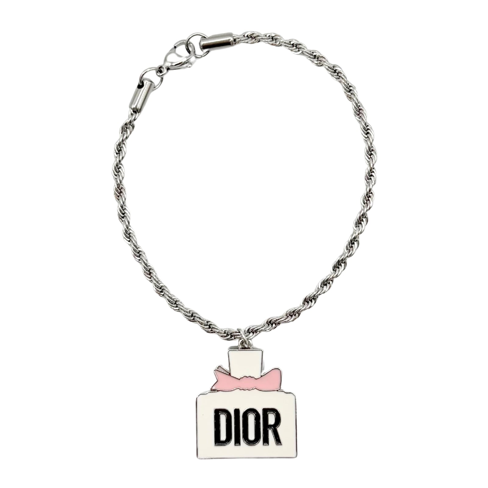 Repurposed Dior Pendant Bracelet