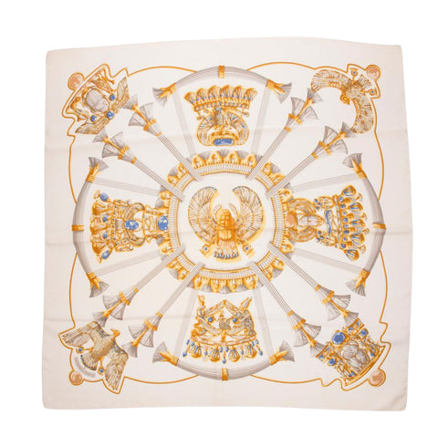 Wool Silk Monogram Web Scarf