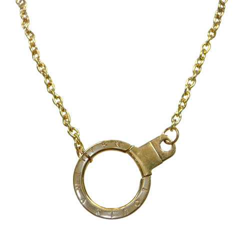 Gold Large Pendant Necklace