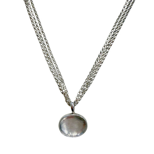 Trio Chain Oval Pendant