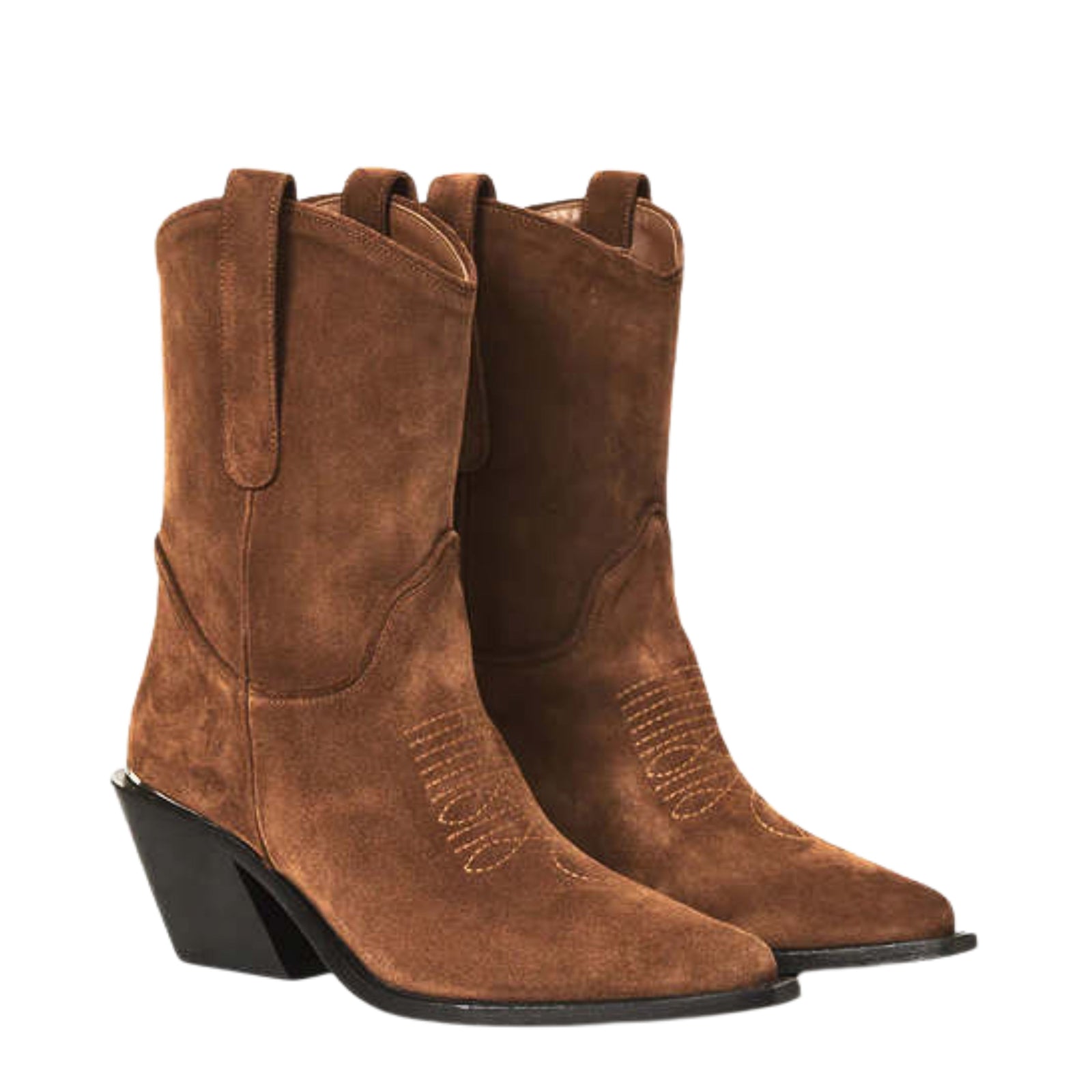 Mid Tania Boots in Toffee Suede 40