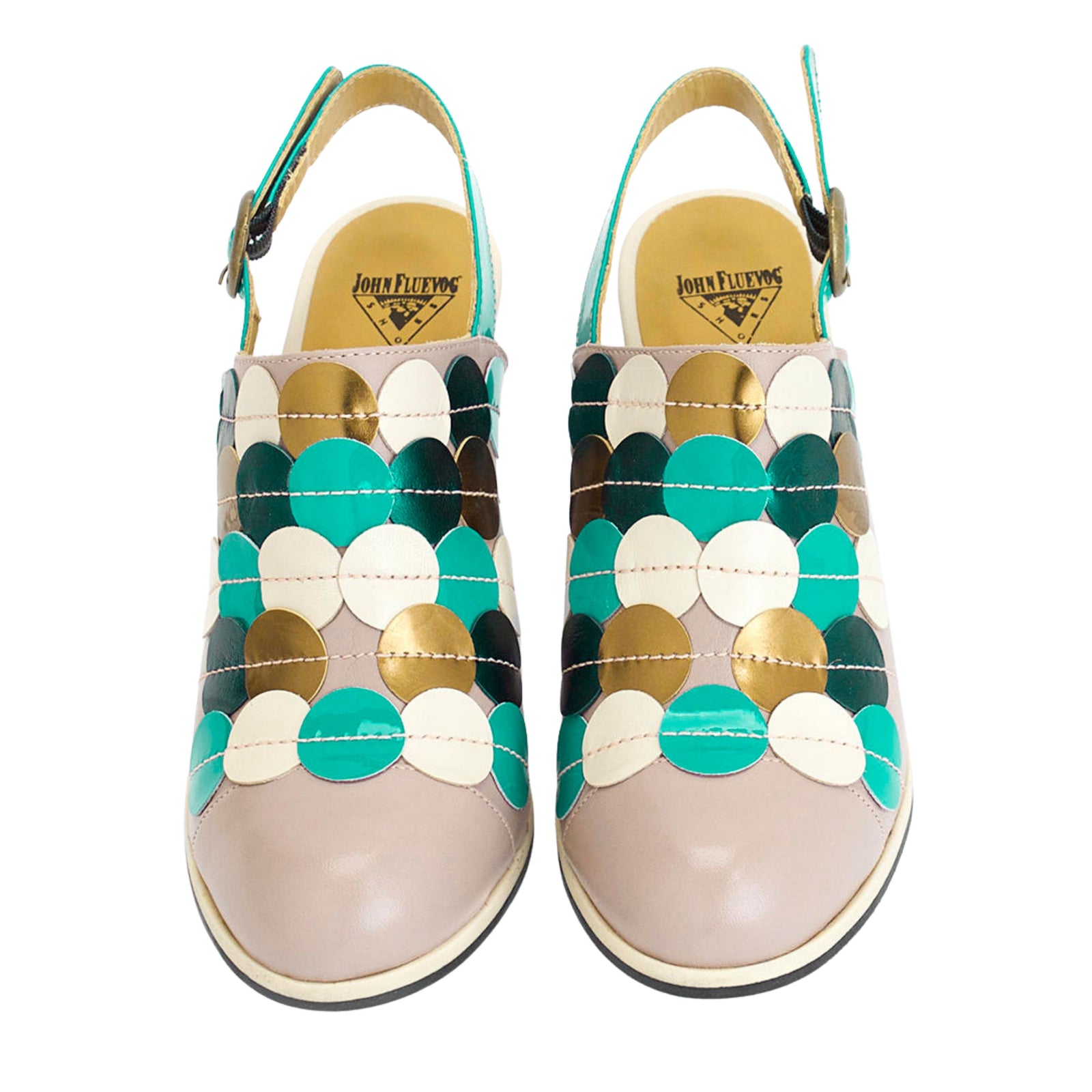 Attic Tziporah Slingback Heels in Lilac/Teal 10