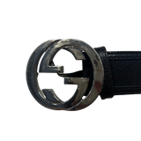Unisex Monogram Black GG Belt