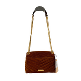 Brown Suede Crossbody Bag