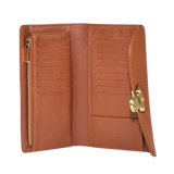 Cognac Monogram Mahina Leather Amelia Wallet