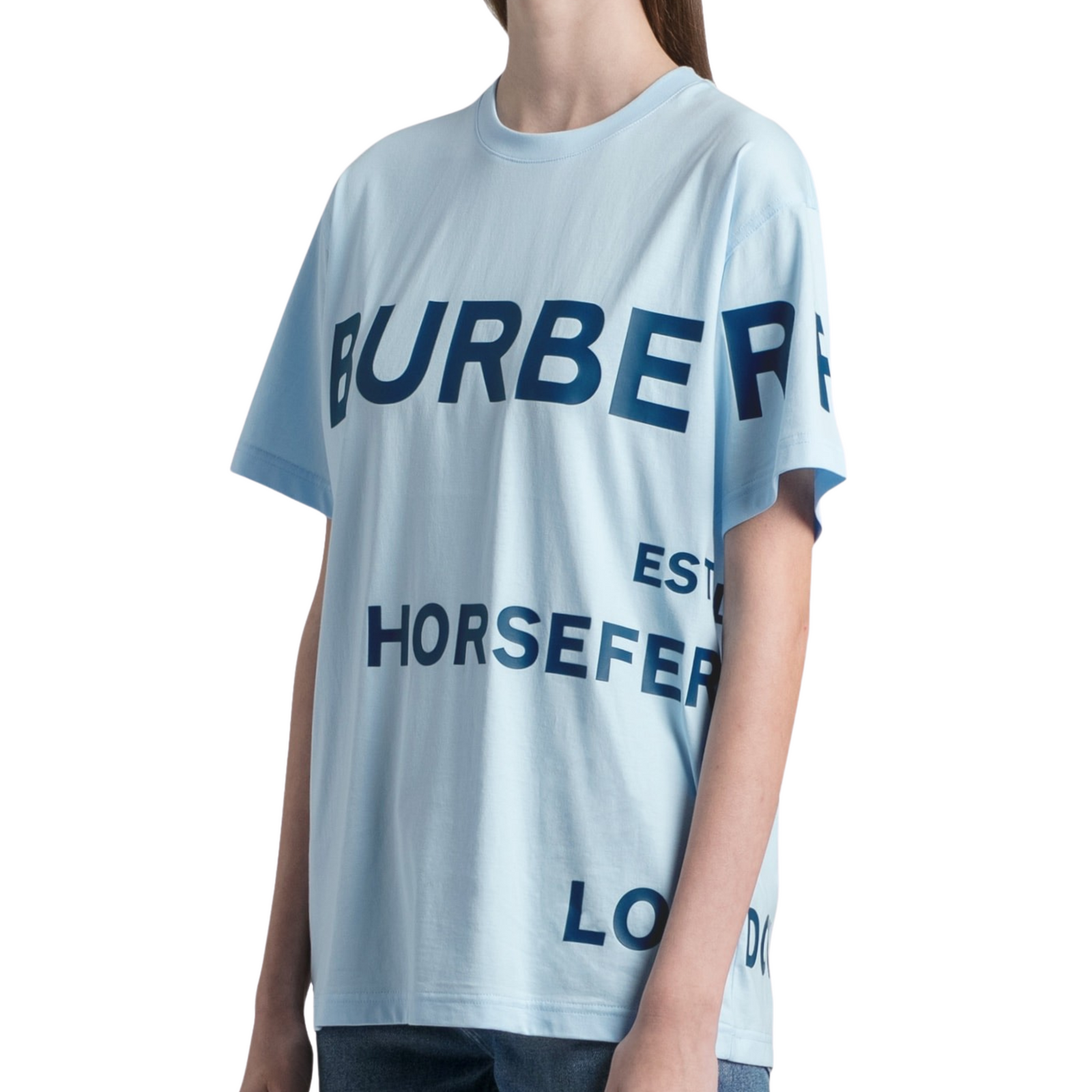 Horseferry Print Cotton Oversized T-Shirt