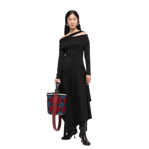 Black Drop Shoulder Dress