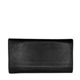 Black Leather Long Wallet