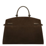 The Hudson Mocha Suede Tote Bag