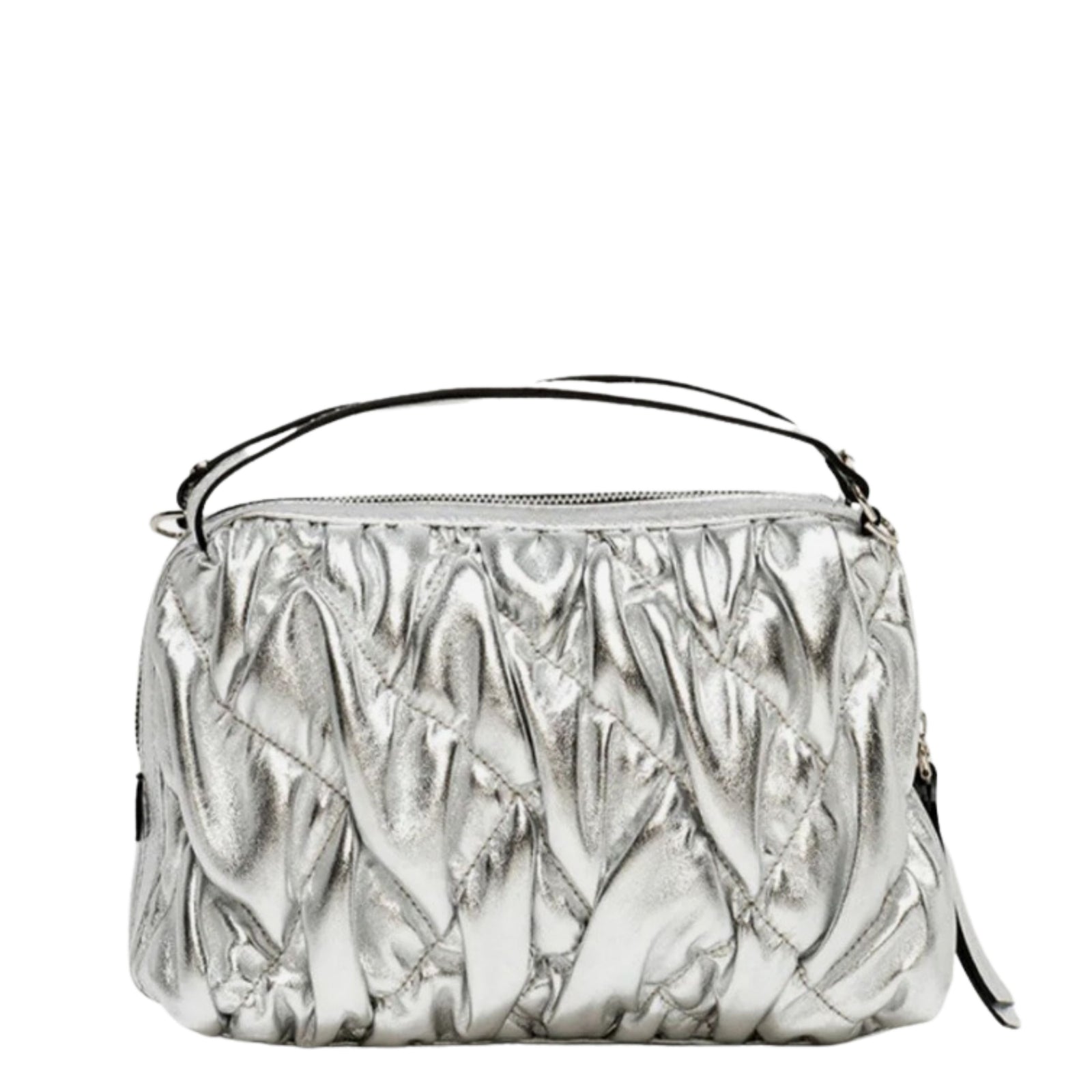 Silver Crossbody Bag