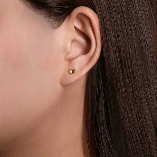 14K Heart Earrings