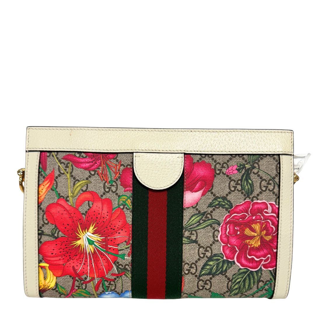 GG Supreme Flora Small Ophidia Chain Bag