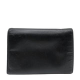 Saffiano Leather Tri-Fold Wallet in Black