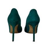 Green Suede Pump 39