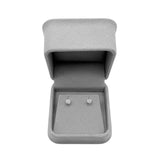 14K White Gold Natural Diamond Stud Earrings